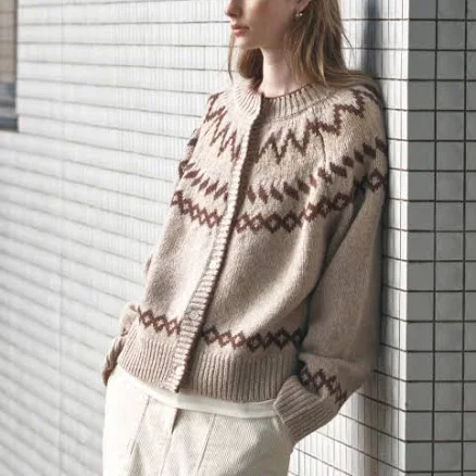 SIYAZU SIKN2166 Nordic Jacquard Knit