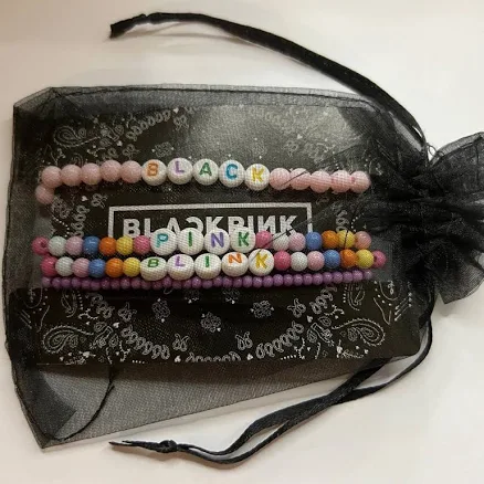 YG Entertainment Blackpink World Tour Beaded Bracelet Set - New Women | Color: Rose/Red
