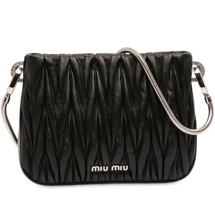 Miu Miu Miu Sassy Matelassé Nappa Leather Handbag