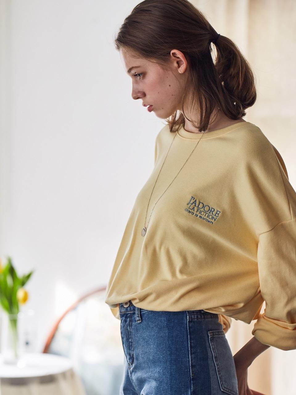 Long Sleeve Fiction T-shirt Yellow