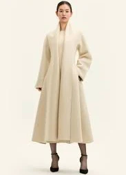 Cashmere Wool Scarf Coat