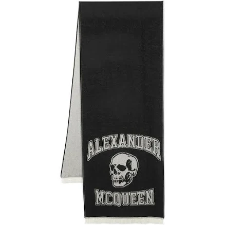 Alexander Mcqueen Wool Intarsia-knit Scarf