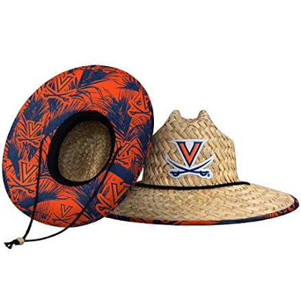 Virginia Cavaliers NCAA Floral Straw Hat
