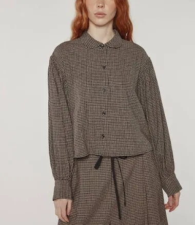 Volume Sleeve Cotton Linen Blouse
