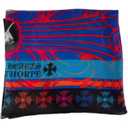 Chrome Hearts Graphic-Print Scarf