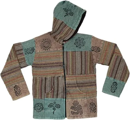 TLB Hippie Patchwork Fleece Jacket