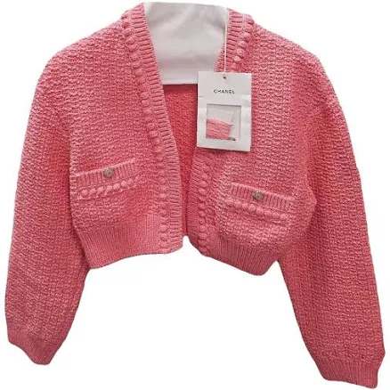 CHANEL Cotton Knit Cardigan