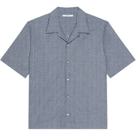 Checked shirt in cotton with Givenchy Paris embroidery 40