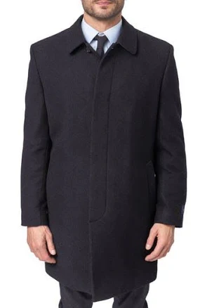 Hart Schaffner Men's Hanley Wool Blend Longline Coat
