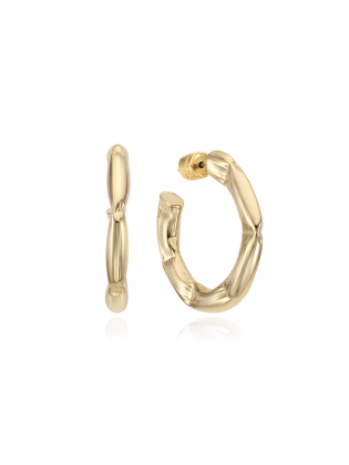Crushed Hoop Earrings