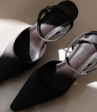MESHKI Marley Satin Pointed Heel
