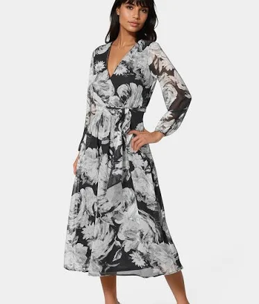 Bebe Women's Wrap Midi Dress