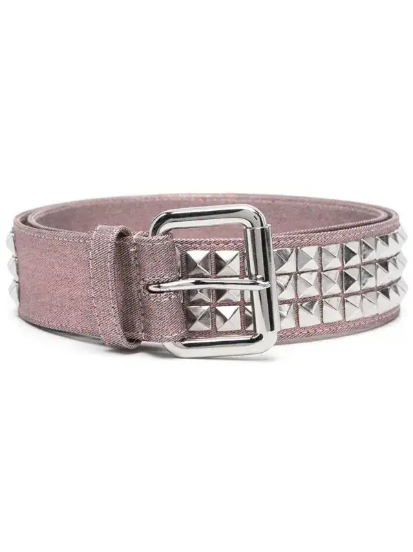 Metallic Stud-embellished Belt