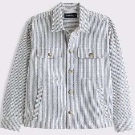 Abercrombie & Fitch Men's Twill Shirt Jacket