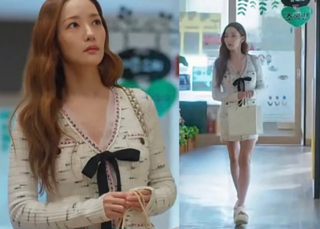 Speckle-Knit Dress