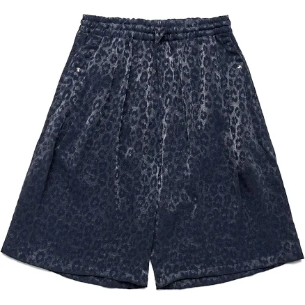 NEEDLES - NEEDLES String Cowboy H.D. Short Rayon Leopard Jacquard - Navy Navy / M Men's Unisex