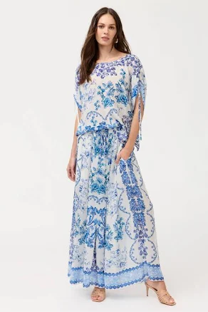 Johnny Was Women's Pleated Wide Leg Pants