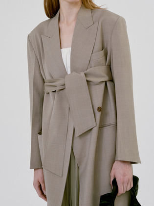 Belted Tailored Coat