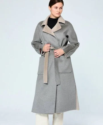 Women's Longline Belted Wool & Cashmere Coat