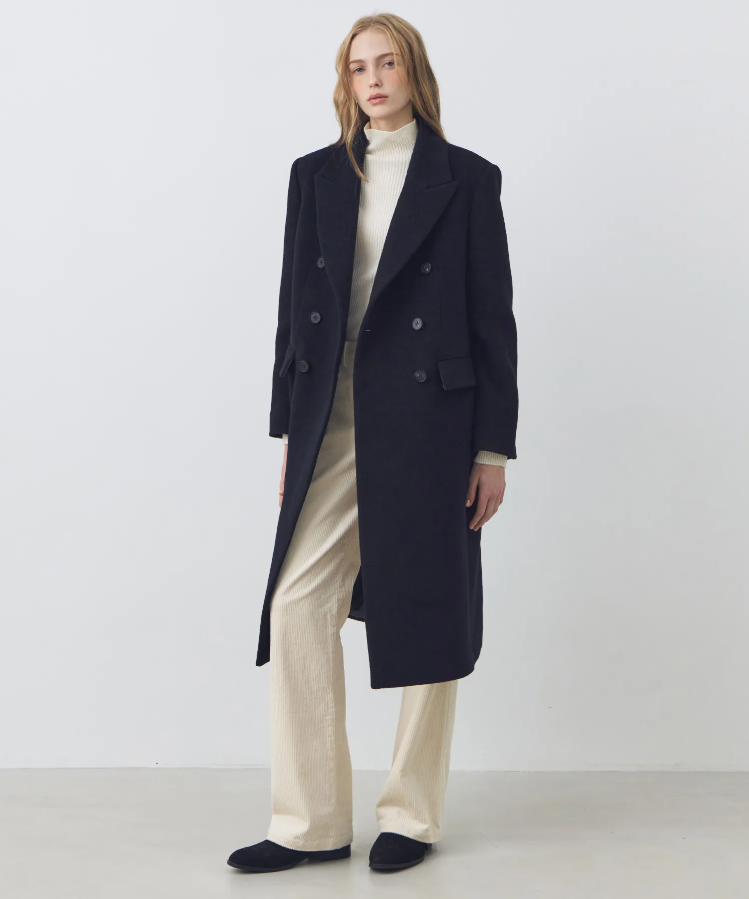 Handmade Cashmere Pocket Coat_3COLORS