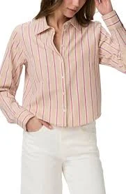 Doreen Stripe Crop Shirt
