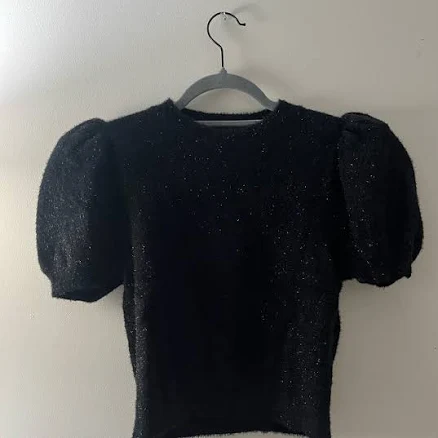 Alice + Olivia Women's Ciara Puff Sleeve Sweater