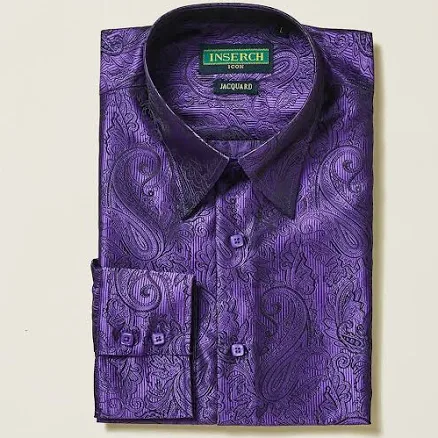 Paisley Jacquard Long Sleeve Shirt