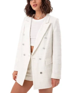 Ora Tweed Double Breasted Blazer