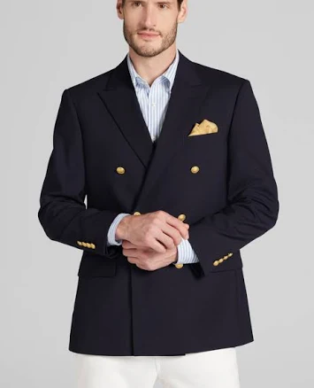 Jos. A. Bank Men's Tailored Fit Comfort Stretch Double-Breasted Blazer