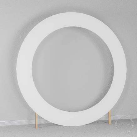 Classic Round Hoop Arch | A12 2m (6.6ft) / Plywood / Black glossy plastic