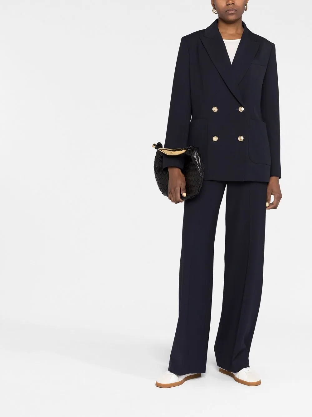 Braces Button-detail Trousers