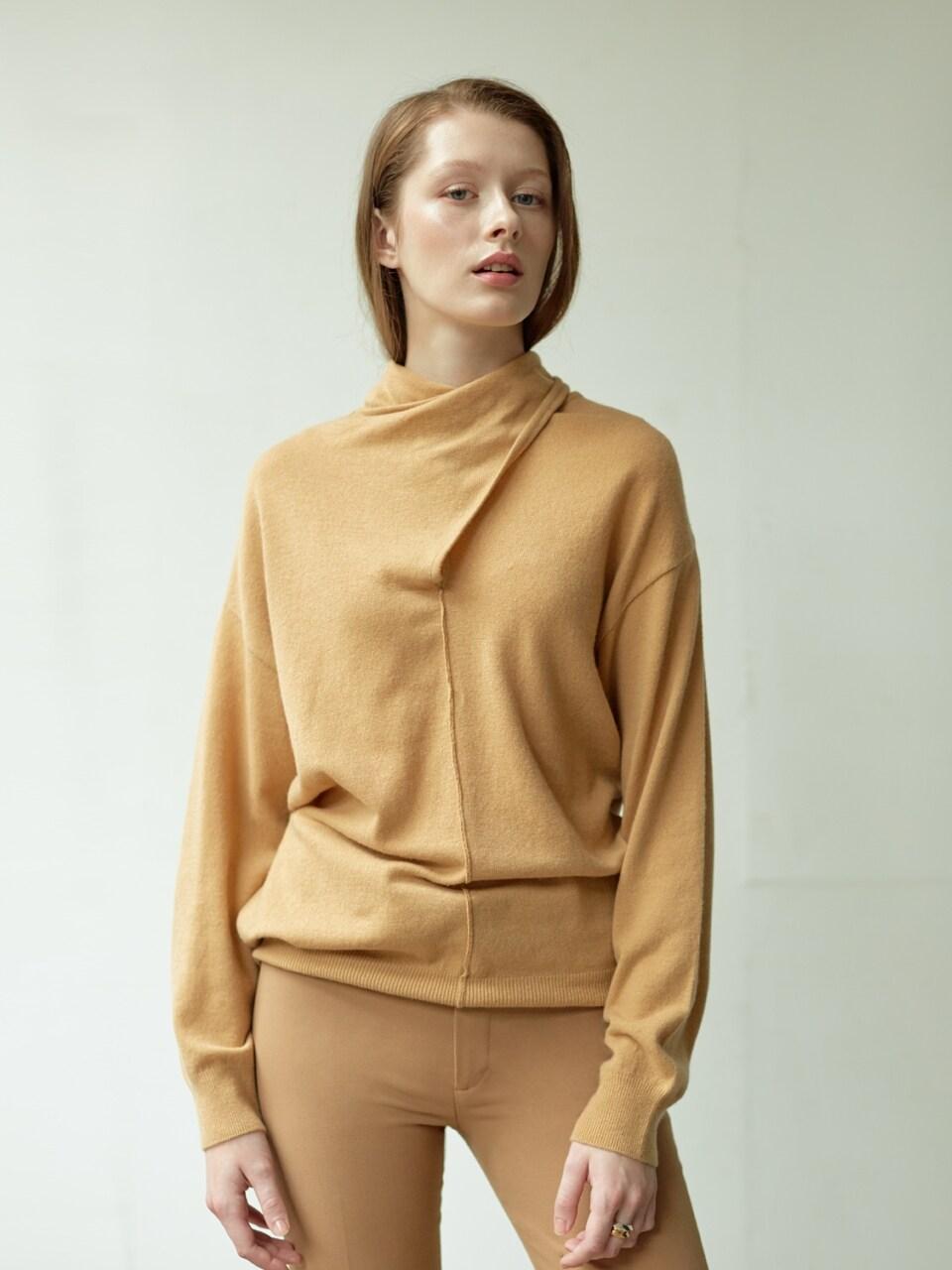 Scarf Neck Sweater