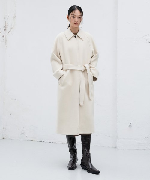 Cashmere-Blend Robe Coat