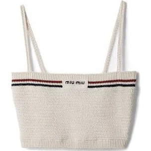 Miu Miu Cotton Knit Women Top