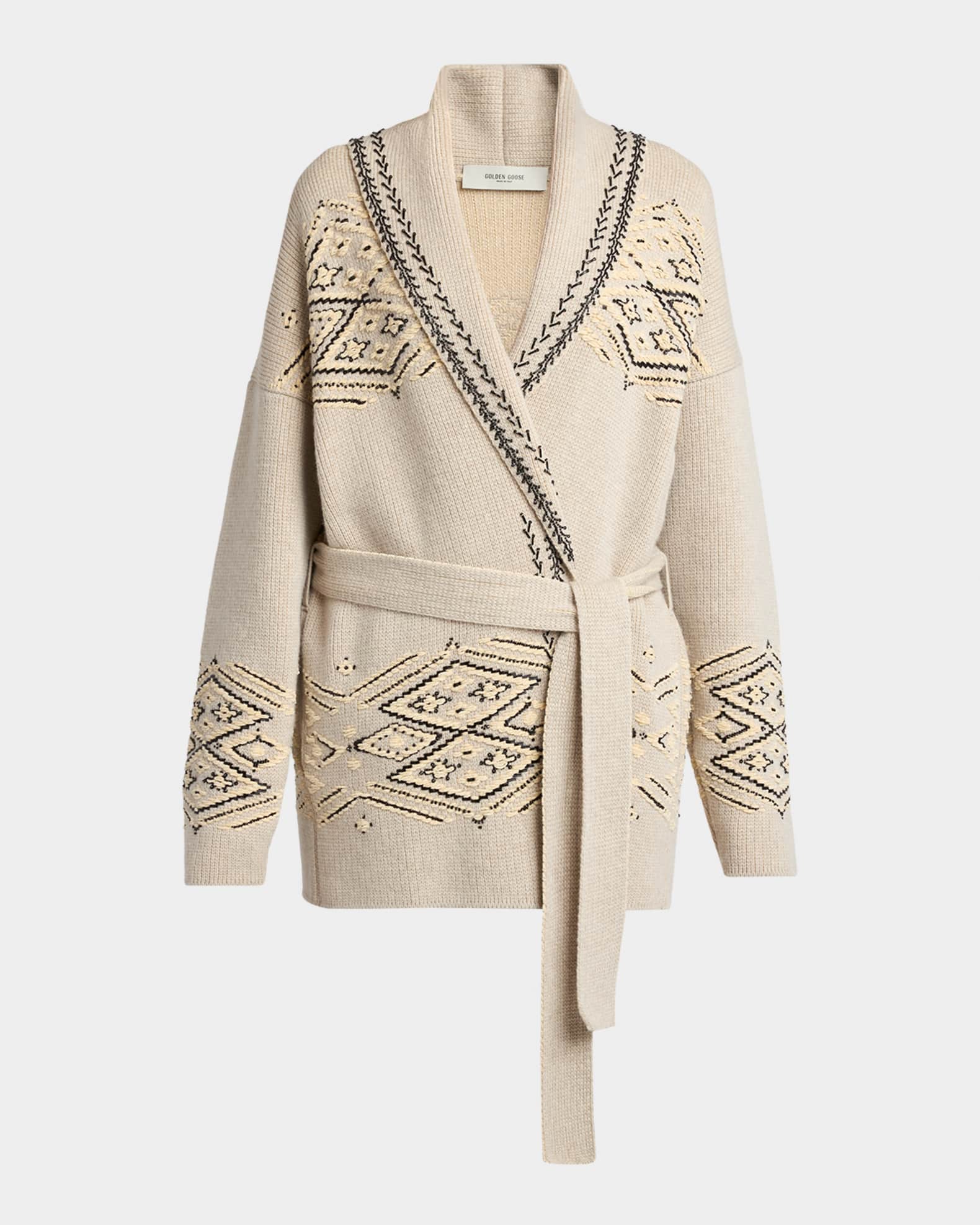 Tied Waist Knitted Cardigan