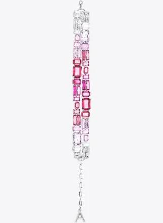 AREA Ombre Crystal Cluster Choker Necklace