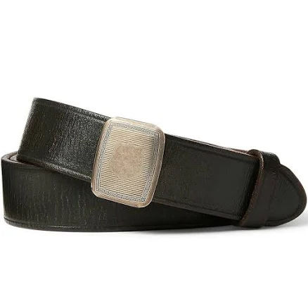 Ralph Lauren Men's Leather Slider-Buckle Belt