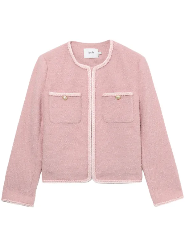 Braided-trim Tweed Jacket