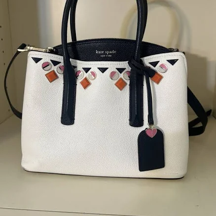 Kate Spade Women's Margaux Medium Jeweled Leather Satchel