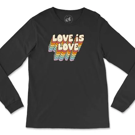 Love Is Love Retro Long Sleeve Tee