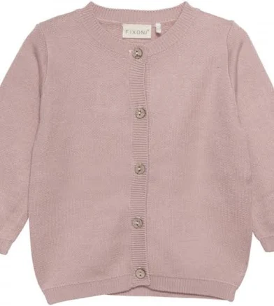 Misty Rose Knit Cardigan and Pants Set