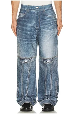 Andersson Bell Custom-Like Printed Denim Pants
