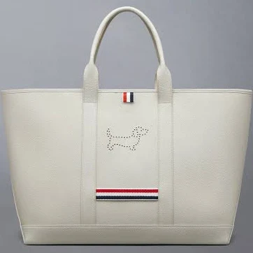 Thom Browne Hector Pebble Grain Leather Tool Tote Bag