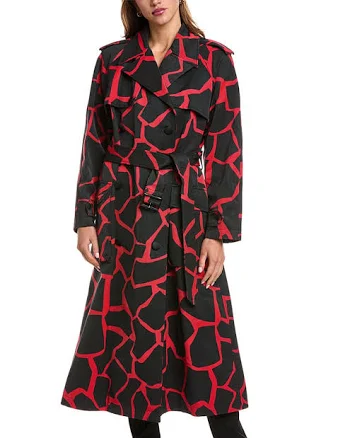 Dolce & Gabbana Women's Giraffe-Print Trench Coat