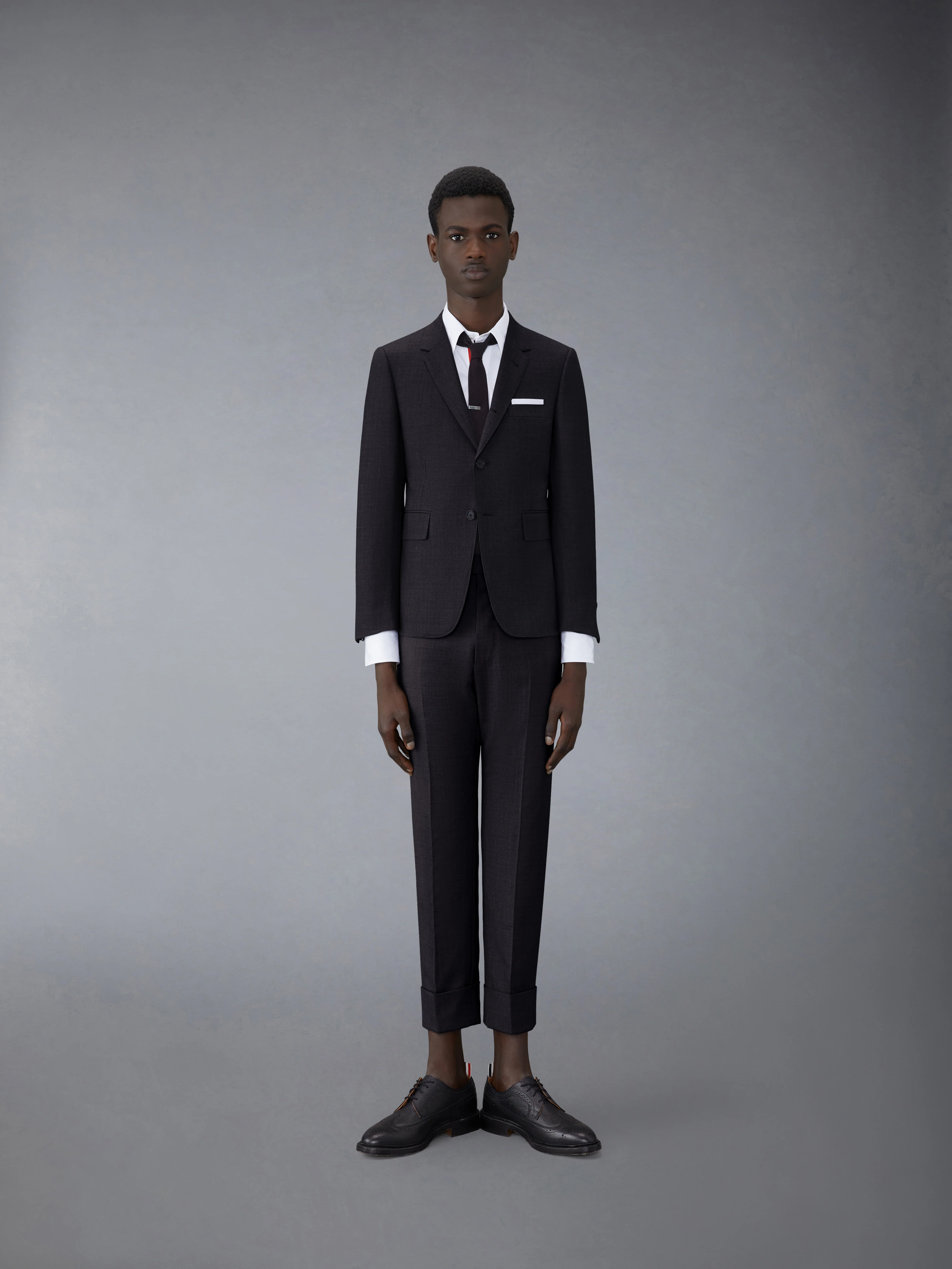 Super 120'S Twill Classic Suit And Tie