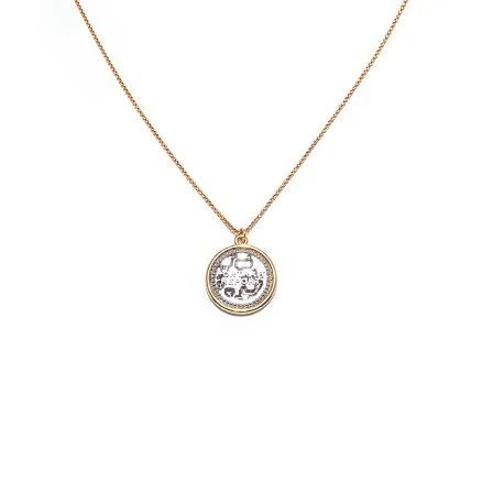 PORTRAIT REPORT Logo Big Coin Pendant Necklace