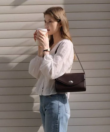 OVHEE Mignon Shoulder Bag_Dark Brown