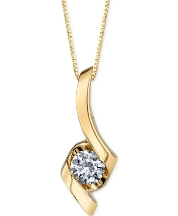Sirena Collection 14k Gold T.W Diamond Pendant Women's
