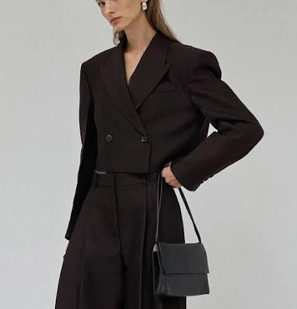 BLOSSOM H COMPANY MOD WOOL SILK CROP JACKET by W Concept