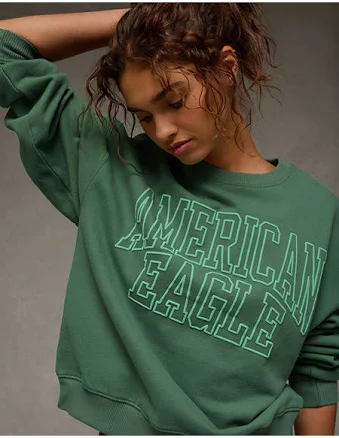 AE Women's Funday Crew Neck Sweatshirt
